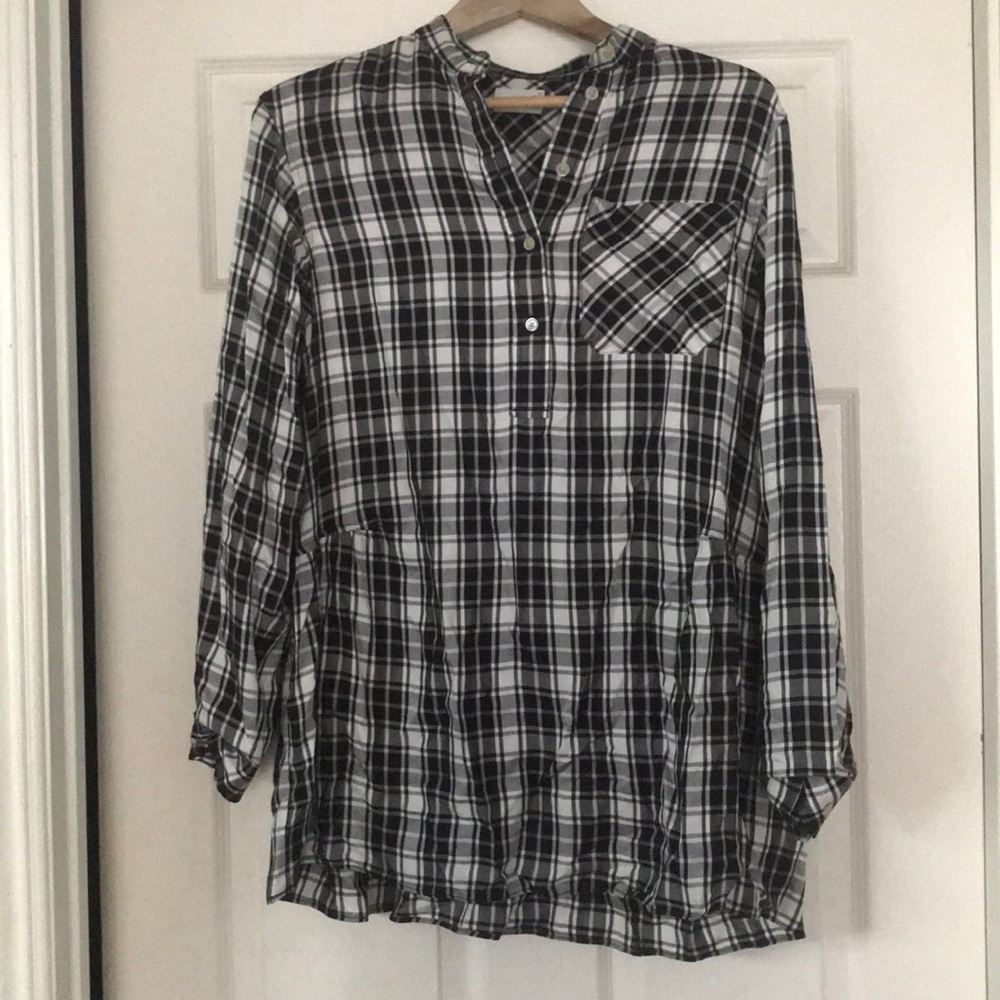 Aritzia (Wilfred) Plaid Shirt Dress